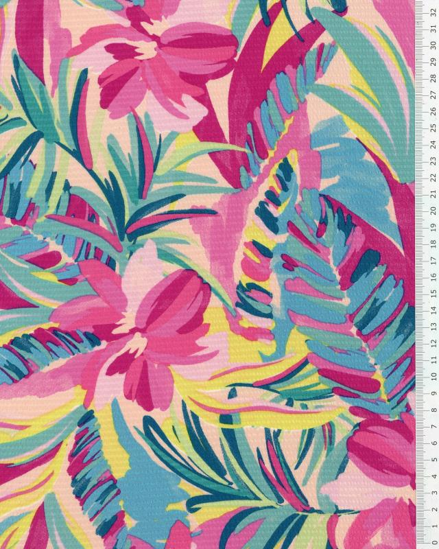 Fluid Ptinted Fabric Assia Light Pink - Tissushop