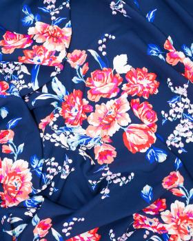 Popeline de Bambou Virginia Bleu Marine - Tissushop