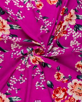Bamboo Popelin Virginia Fuchsia - Tissushop