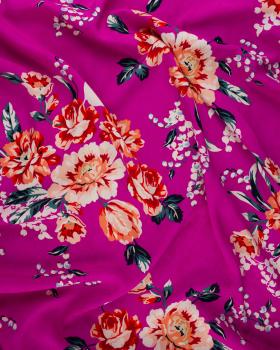 Bamboo Popelin Virginia Fuchsia - Tissushop