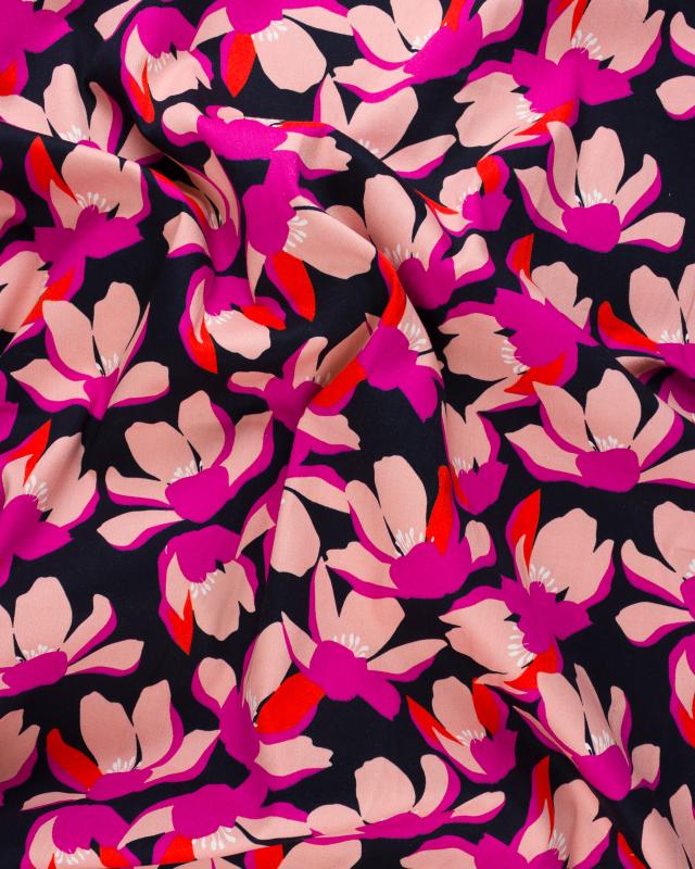 Satin de coton élasthane Lina Rose - Tissushop