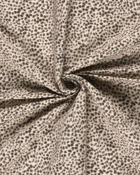 Bengaline Stretch fabric leopard pattern Beige - Tissushop