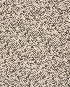 Bengaline Stretch fabric leopard pattern Beige - Tissushop