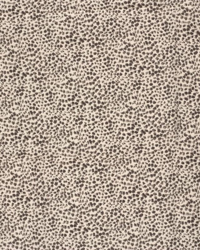 Bengaline Stretch fabric leopard pattern Beige - Tissushop