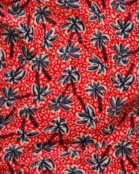 Muslin fabric printed Palmtrees - Tissushop