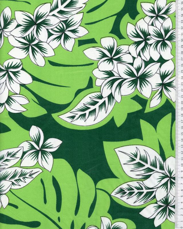 Polynesian Fabric KEAWE Green - Tissushop