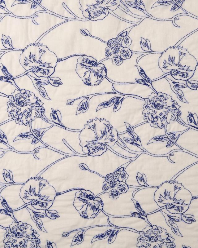 Embroidered Cotton Veil White - Tissushop