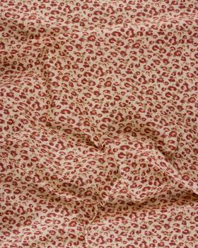 Coton enduit léopard Karli Beige - Tissushop
