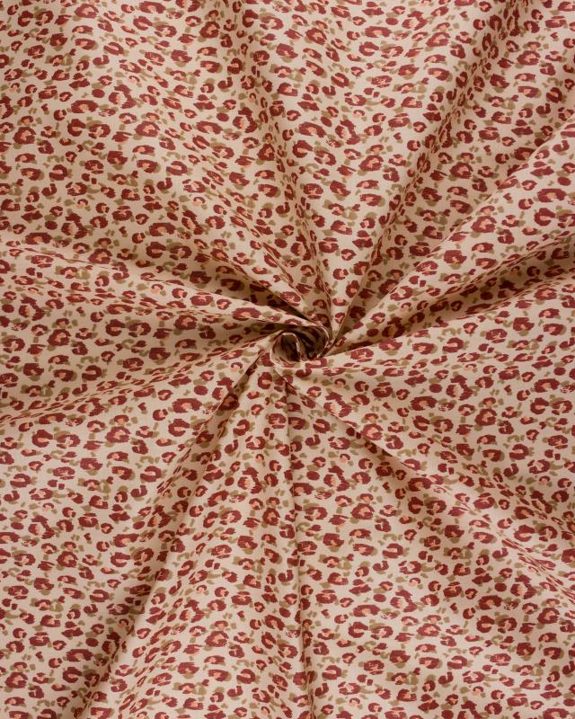 Coton enduit léopard Karli Beige - Tissushop