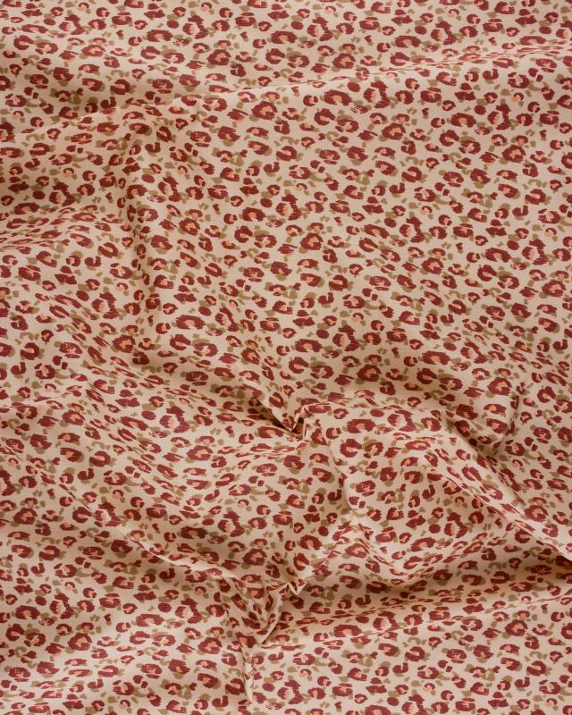 Coton enduit léopard Karli Beige - Tissushop
