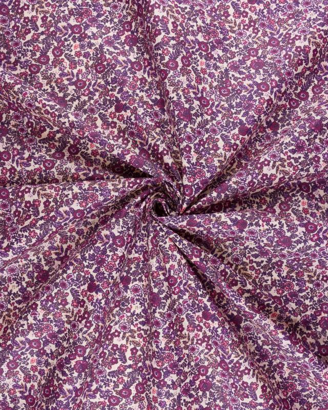 Coton enduit Barbara Violet - Tissushop