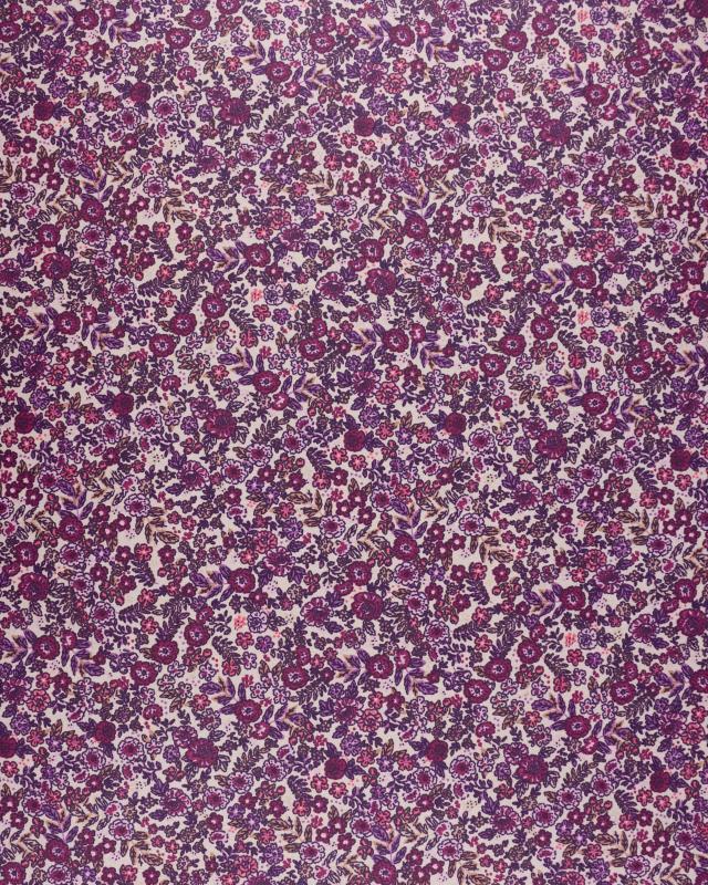 Coton enduit Barbara Violet - Tissushop