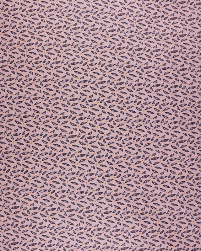 Hoja Coated Cotton Pink - Tissushop