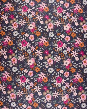 Olga Coated Cotton Navy Blue - Tissushop