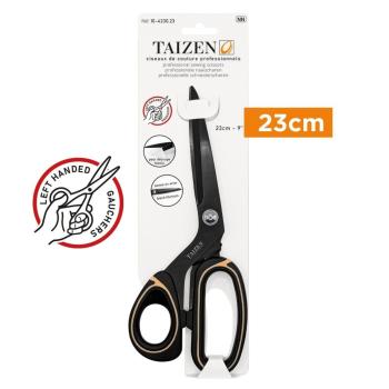 Ciseaux de couture professionnels Taizen 23 cm - Acier Black Titanium - Gaucher - Tissushop