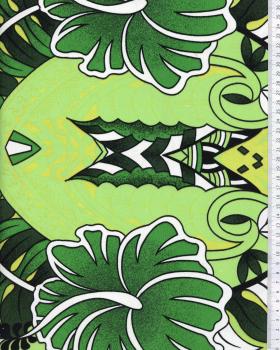 Polynesian Fabric TIHARA Green - Tissushop