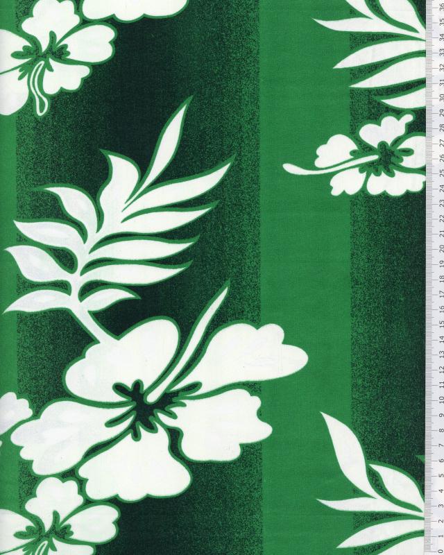 Polynesian Fabric KIVA Green - Tissushop