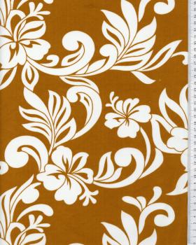 Tissu Polynésien KUATINI Ocre - Tissushop