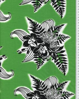 Polynesian Fabric ENOA Green - Tissushop