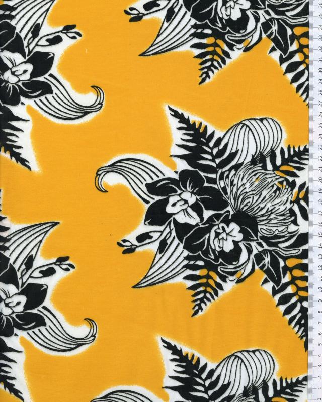 Polynesian Fabric ENOA Yellow - Tissushop