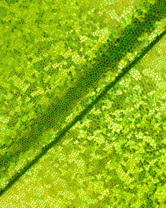 Lycra Imitation Snake Spring Green - Tissushop