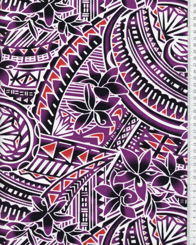 Polynesian Fabric MANOA Purple - Tissushop