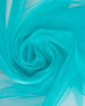 Organza Uni Vert Turquoise - Tissushop