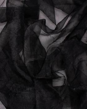 Creased Organza Black - Tissushop