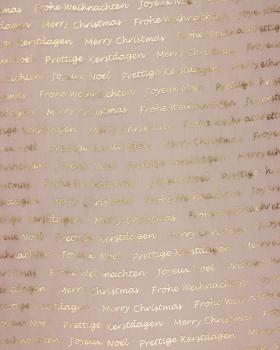 Organza Merry Christmas Cuivre - Tissushop