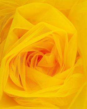 Tulle Raide Uni Jaune - Tissushop