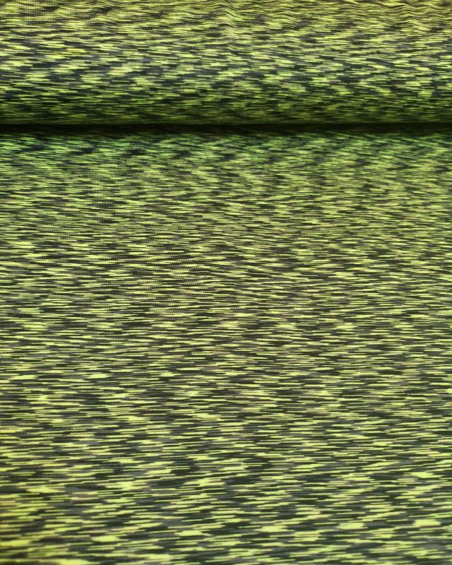 Jersey stretch Abstrait Vert Fluo - Tissushop
