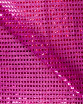 Round Glitter Fabric Fuchsia - Tissushop