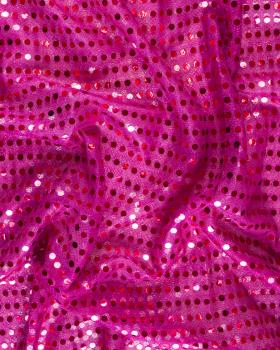 Round Glitter Fabric Fuchsia - Tissushop