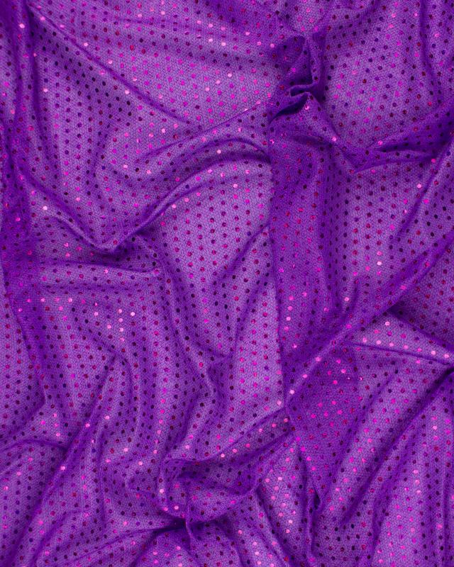 Round Glitter Fabric Purple - Tissushop