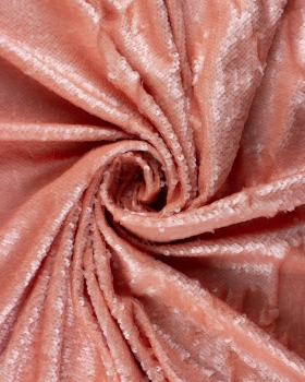 Tissu Sequin Réversible Rose - Tissushop