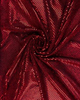 Round Sequined Fabric Red - Tissushop