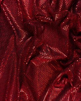 Round Sequined Fabric Red - Tissushop