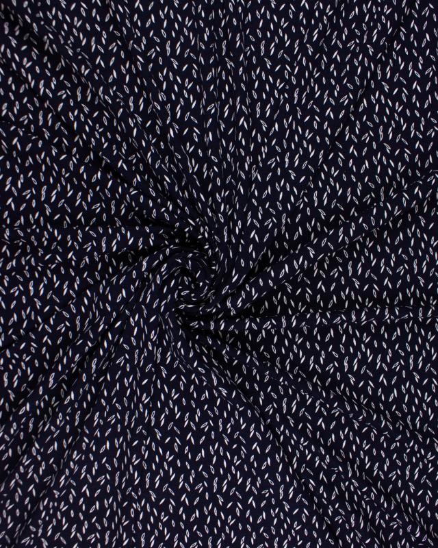 Viscose Grain Navy Blue - Tissushop