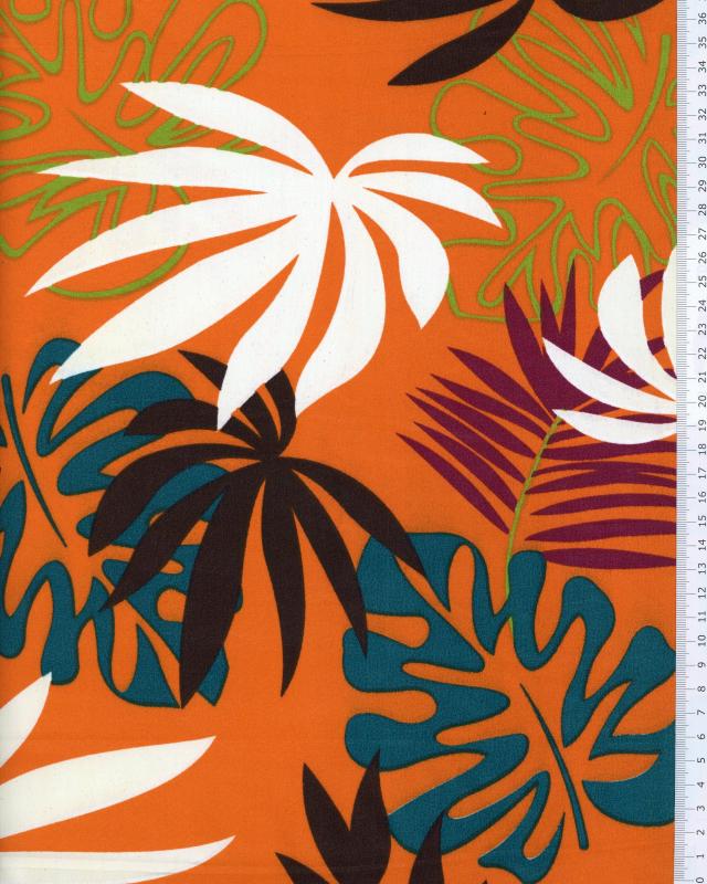 Polynesian Fabric MOEAVA Orange - Tissushop