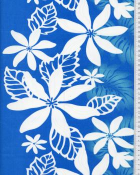 Tissu Polynésien MOERE Bleu - Tissushop