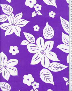 Tissu Polynésien NANIHI Violet - Tissushop