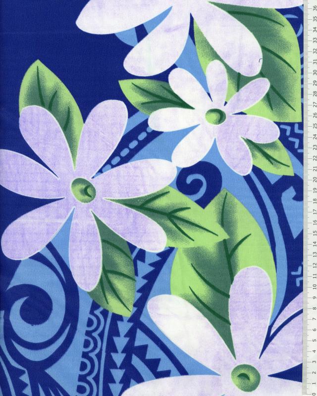 Polynesian Fabric POEMA Purple - Tissushop