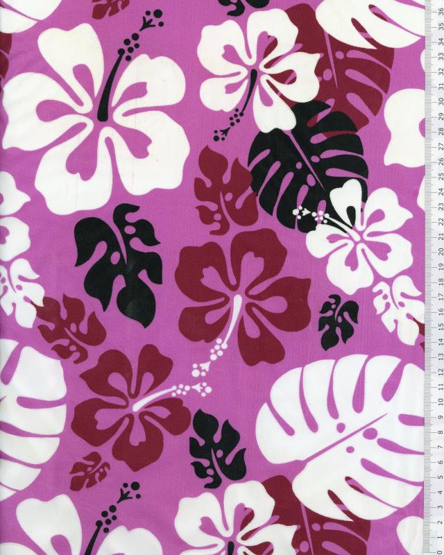 Polynesian Fabric RUITA Purple - Tissushop