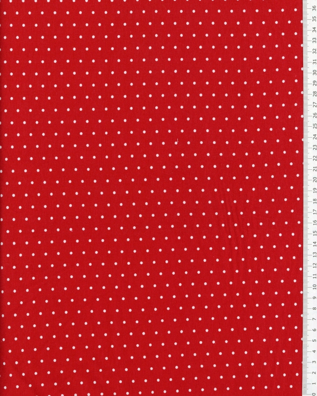 Jersey with white dot / Red - Tissushop