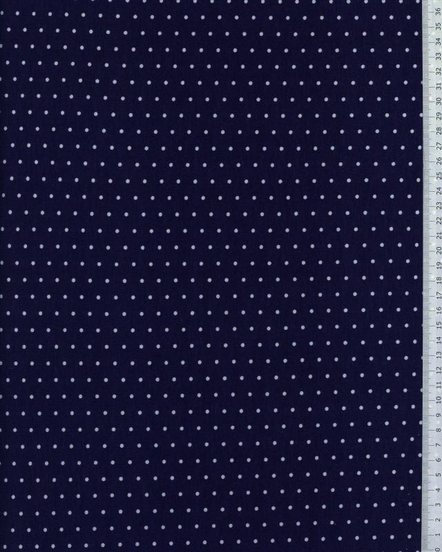 Jersey with white dot / Navy Blue - Tissushop