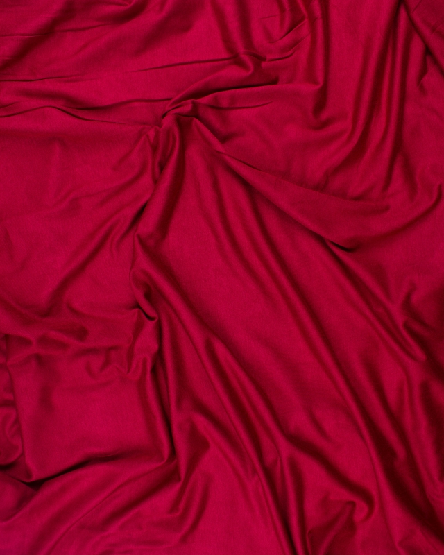 Plain viscose jersey Burgundy - Tissushop