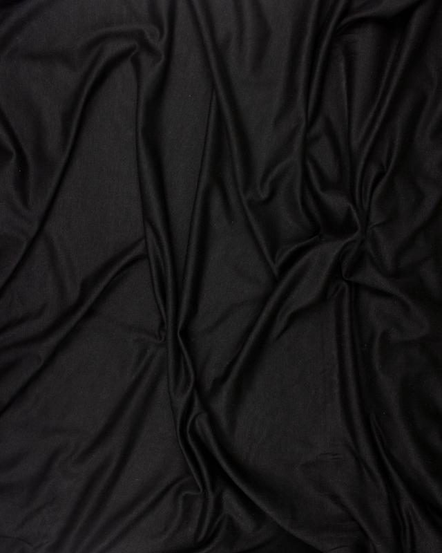 Plain viscose jersey Black - Tissushop