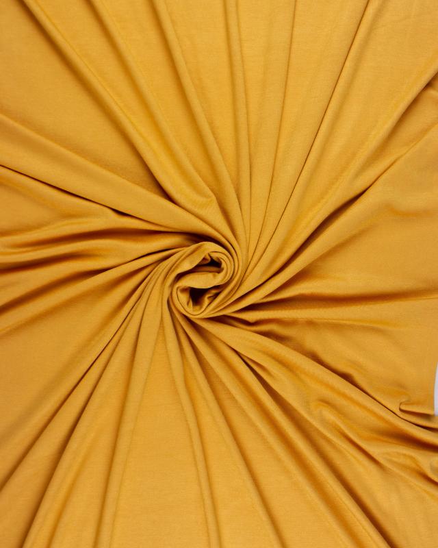 Plain viscose jersey Mustard - Tissushop