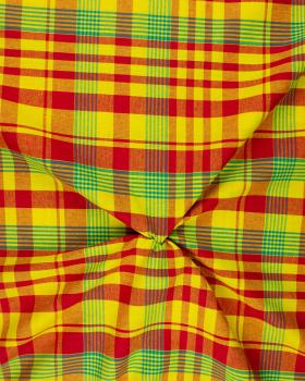 Madras Antillais Jaune et Rouge - Tissushop