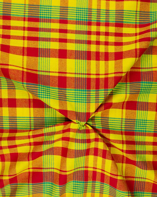 Antillean Madras Yellow and Red - Tissushop